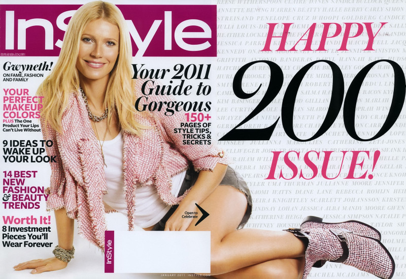 Gwyneth Paltrow featured on the InStyle USA cover from January 2011