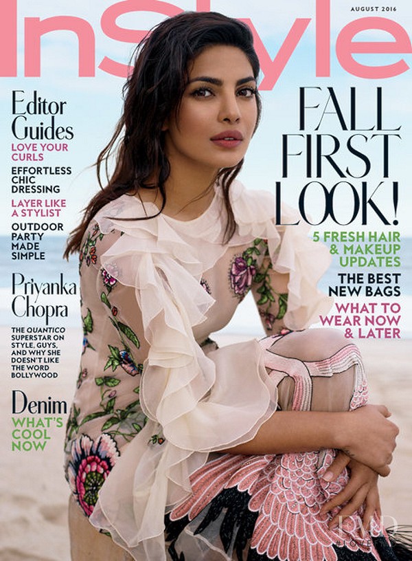 Priyanka Chopra featured on the InStyle USA cover from August 2016