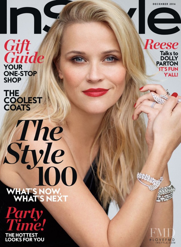 Reese Witherspoon featured on the InStyle USA cover from December 2016