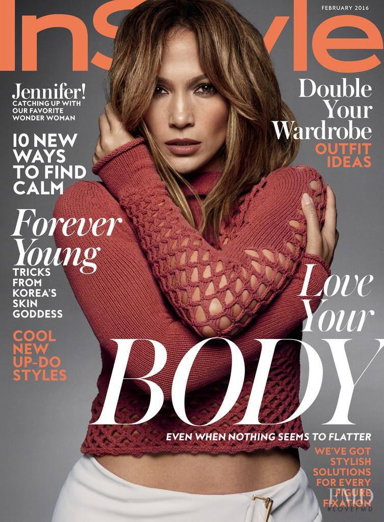 Jennifer Lopez featured on the InStyle USA cover from February 2016