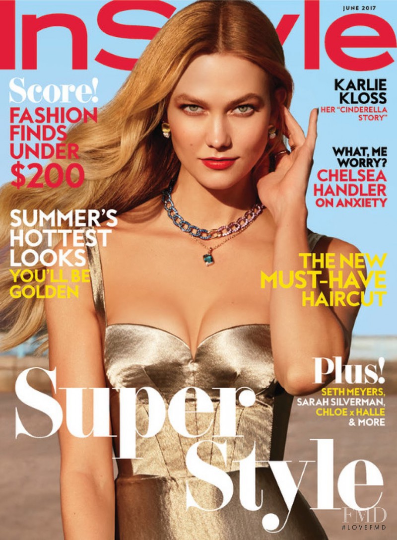 Karlie Kloss featured on the InStyle USA cover from June 2017