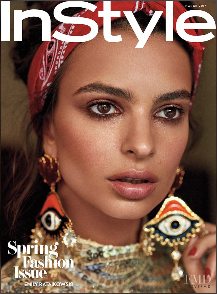 Emily Ratajkowski featured on the InStyle USA cover from March 2017