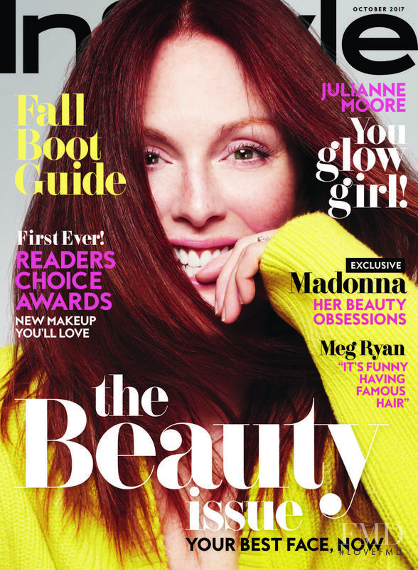 Julianne Moore featured on the InStyle USA cover from October 2017