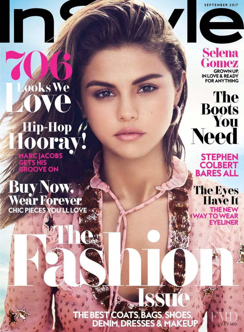 Selena Gomez featured on the InStyle USA cover from September 2017