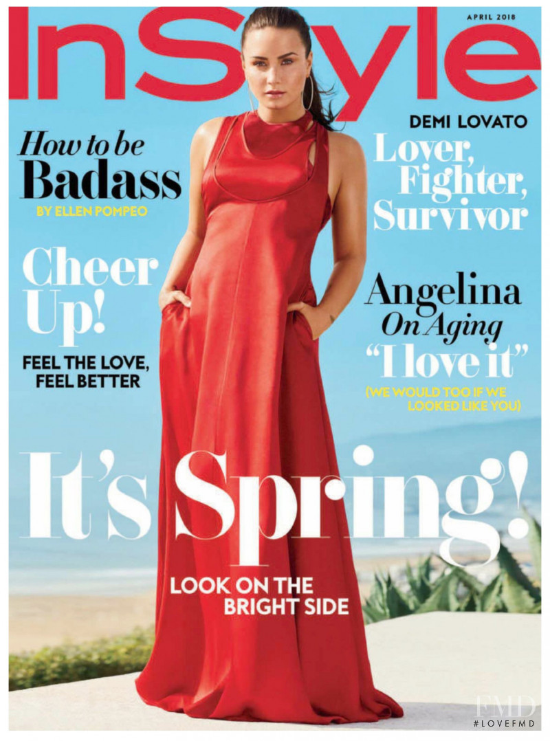 Demi Lovato featured on the InStyle USA cover from April 2018