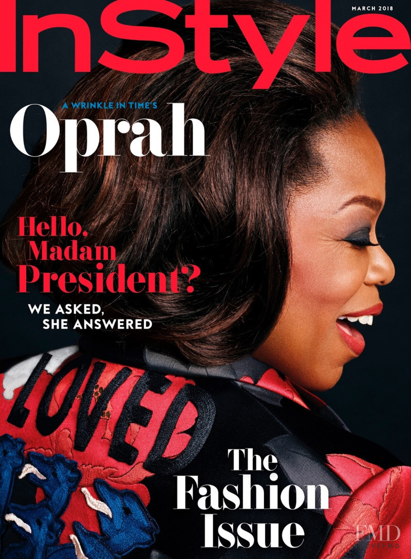 Oprah Winfrey featured on the InStyle USA cover from March 2018