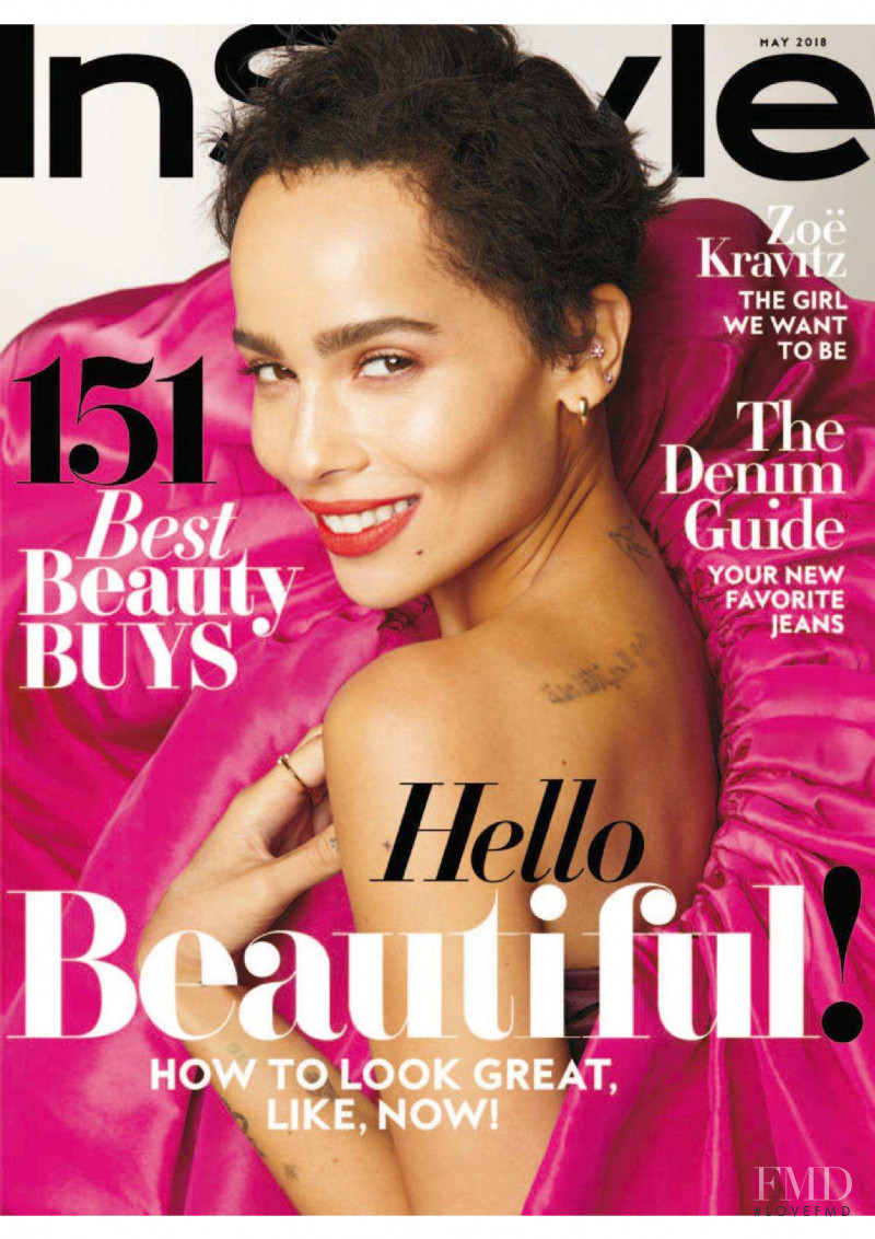 Zoe Kravitz featured on the InStyle USA cover from May 2018