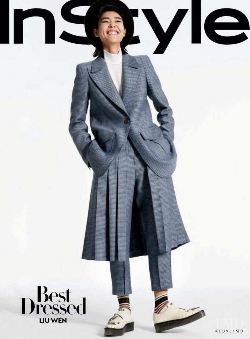 Liu Wen featured on the InStyle USA cover from November 2018