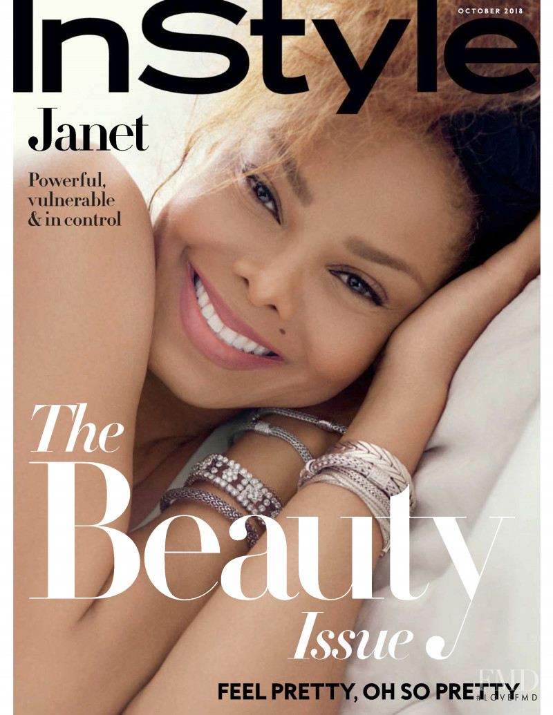 Janet Jackson featured on the InStyle USA cover from October 2018