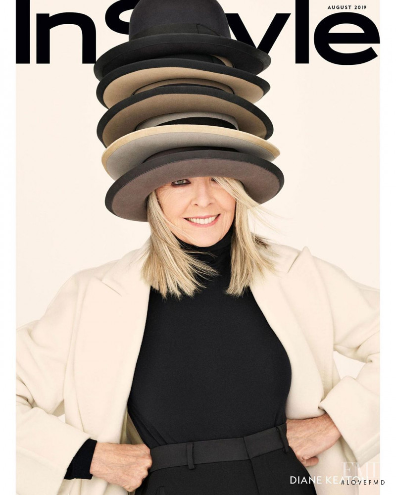 Diane Keaton featured on the InStyle USA cover from August 2019