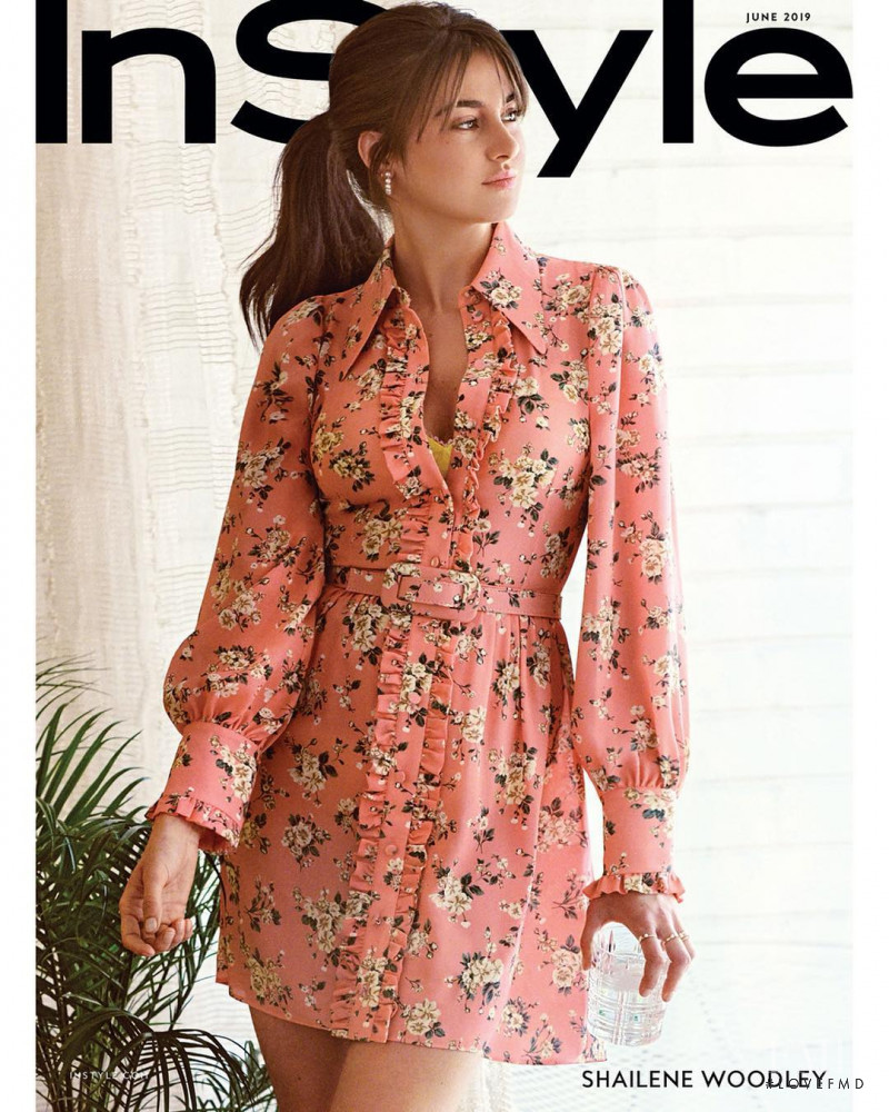 Shailene Woodley featured on the InStyle USA cover from June 2019