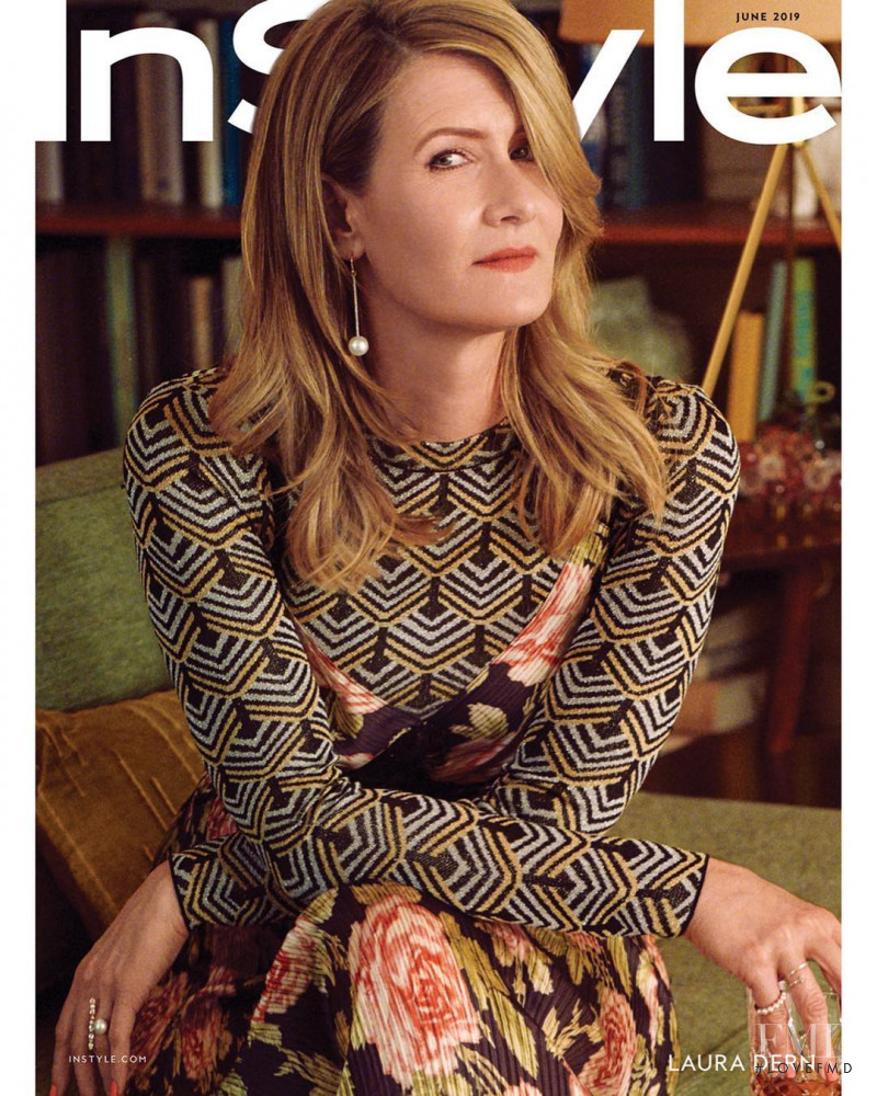 Laura Dern featured on the InStyle USA cover from June 2019