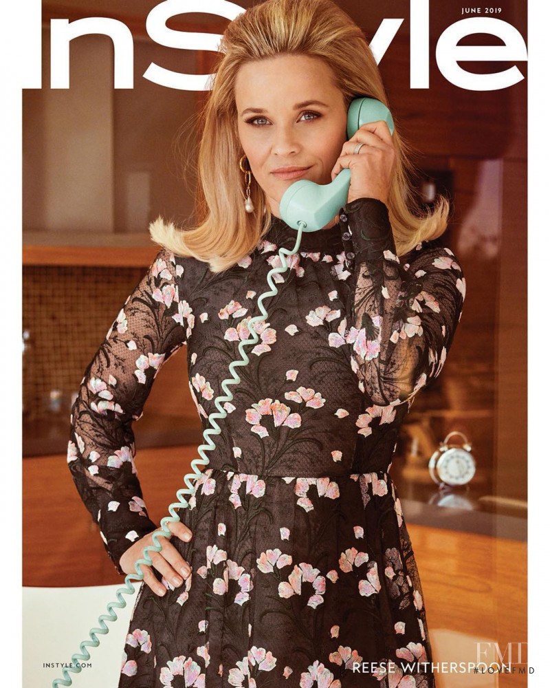 Reese Witherspoon featured on the InStyle USA cover from June 2019