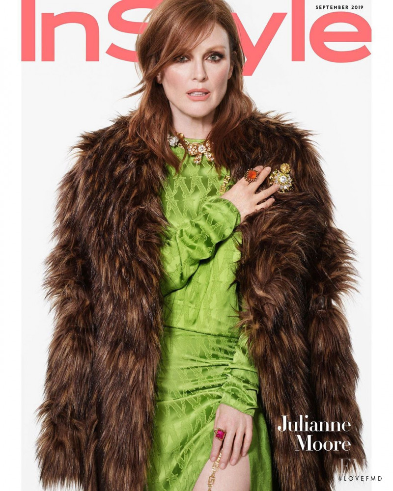 Julianne Moore featured on the InStyle USA cover from September 2019