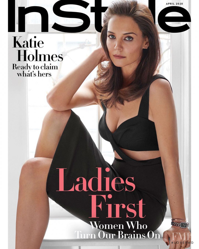 Katie Holmes featured on the InStyle USA cover from April 2020