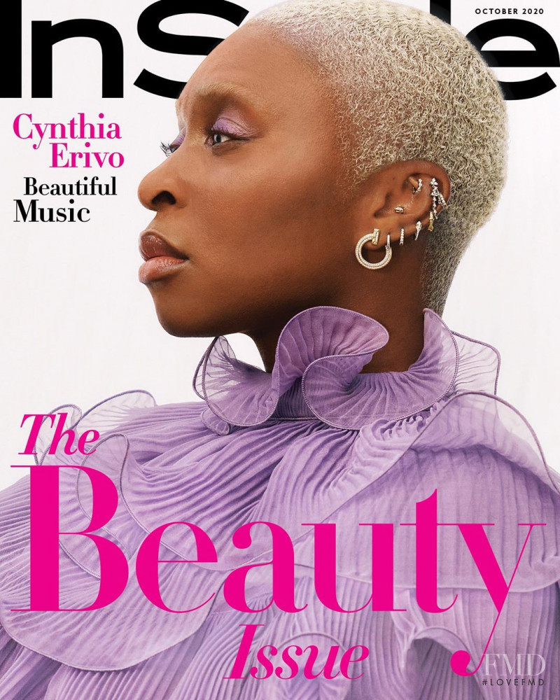Cynthia Erivo featured on the InStyle USA cover from October 2020