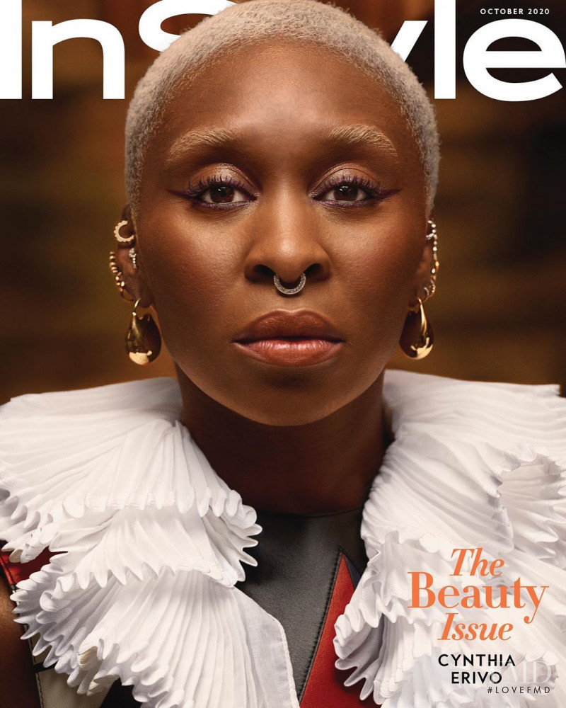 Cynthia Erivo featured on the InStyle USA cover from October 2020