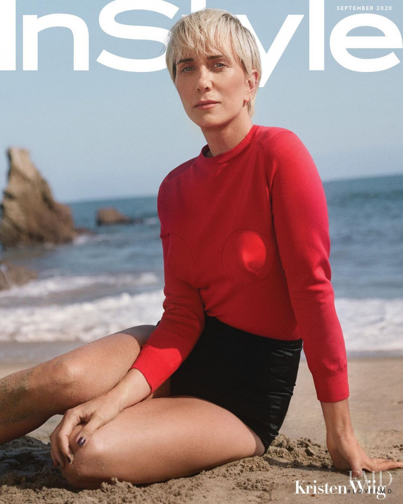 Kristen Wiig featured on the InStyle USA cover from September 2020