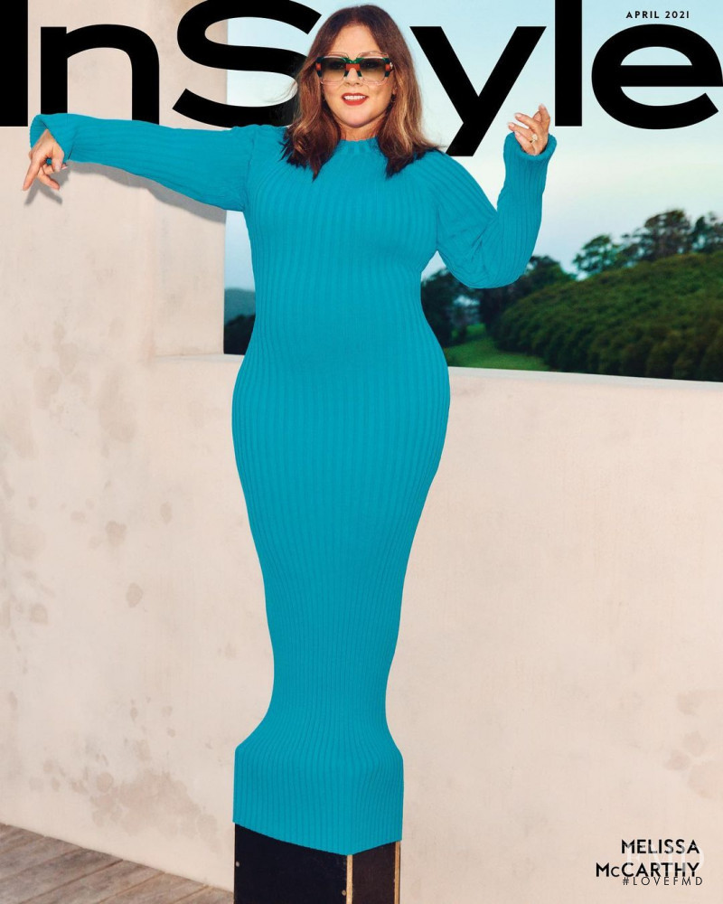 Melissa McCarthy featured on the InStyle USA cover from April 2021