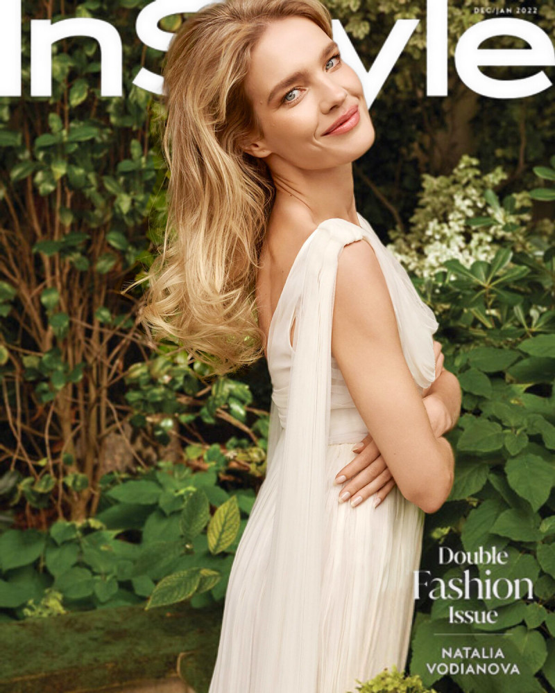 Natalia Vodianova featured on the InStyle USA cover from December 2021