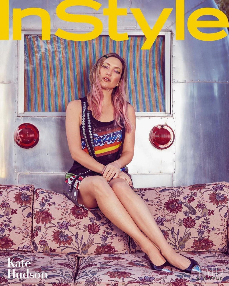 Kate Hudson featured on the InStyle USA cover from March 2021