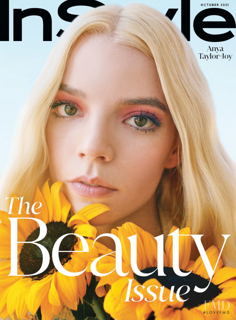 Anya Taylor-Joy featured on the InStyle USA cover from October 2021