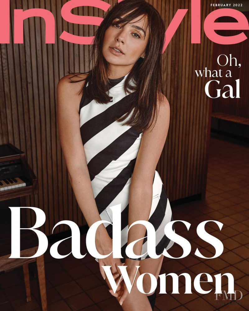 Gal Gadot featured on the InStyle USA cover from February 2022