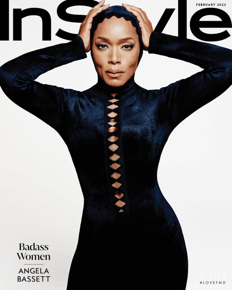 Angela Bassett featured on the InStyle USA cover from February 2022