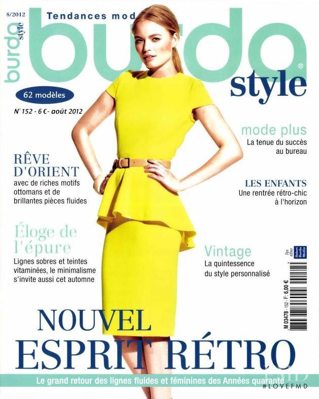 Sophie Reiser featured on the Burda Style France cover from August 2012