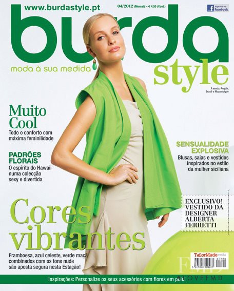  featured on the Burda Style Portugal cover from April 2012