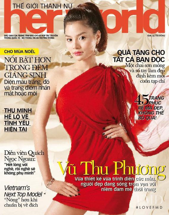  featured on the Her World Vietnam cover from December 2010