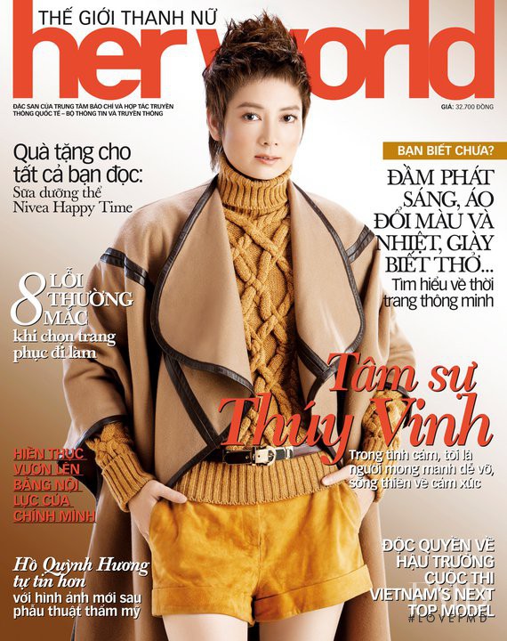  featured on the Her World Vietnam cover from November 2010