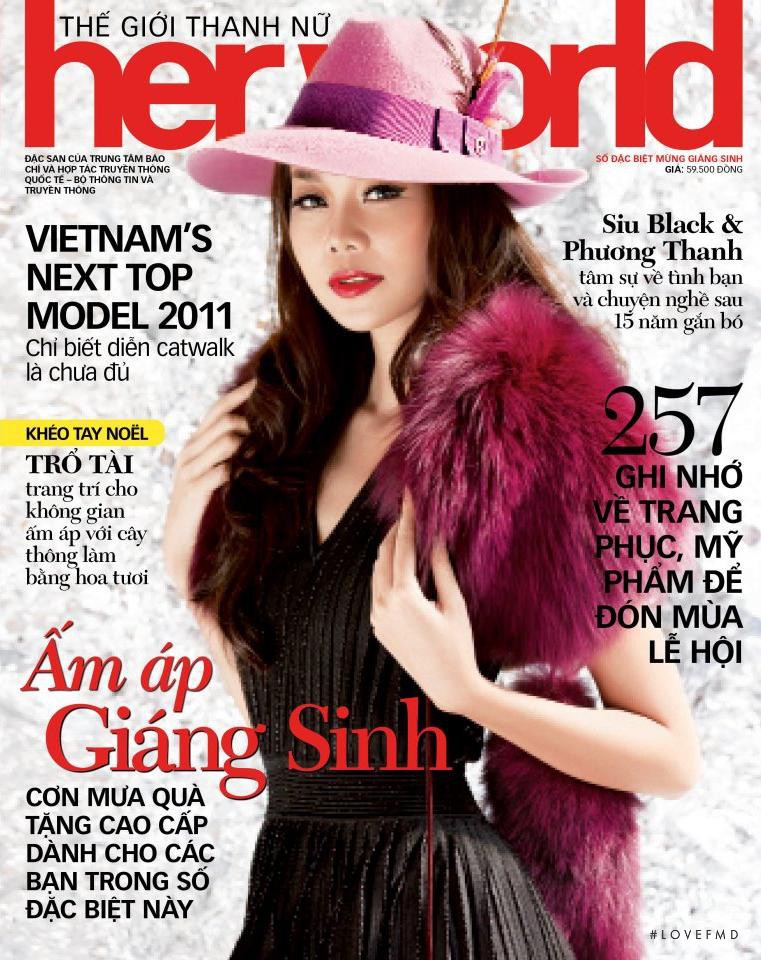  featured on the Her World Vietnam cover from December 2011