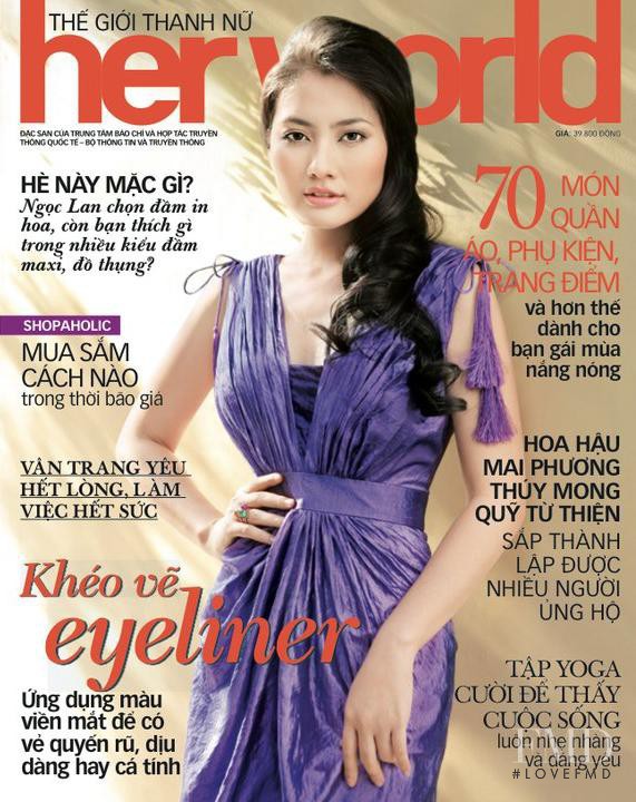  featured on the Her World Vietnam cover from May 2011