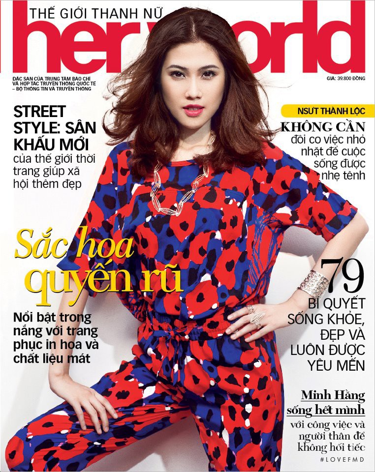  featured on the Her World Vietnam cover from April 2012