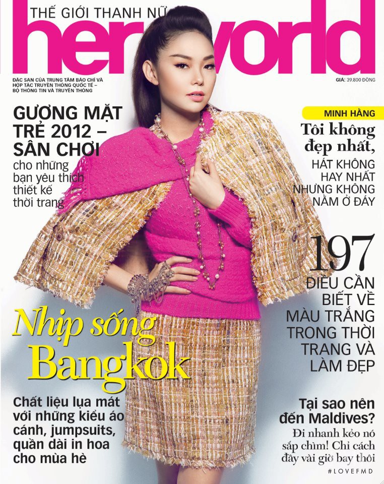 featured on the Her World Vietnam cover from July 2012