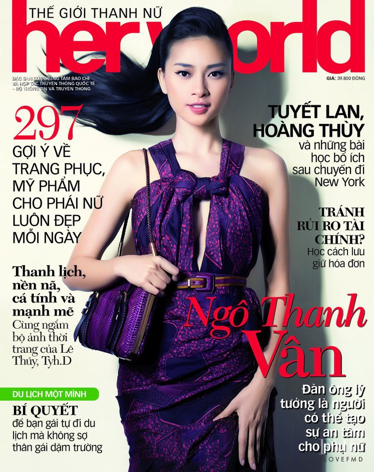  featured on the Her World Vietnam cover from March 2012