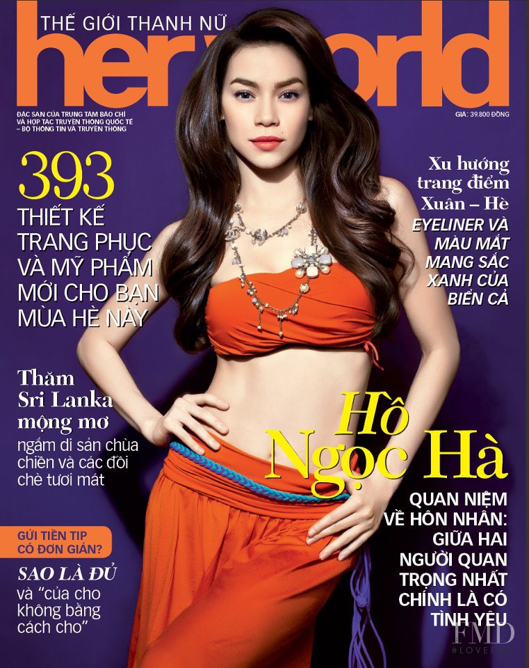  featured on the Her World Vietnam cover from May 2012