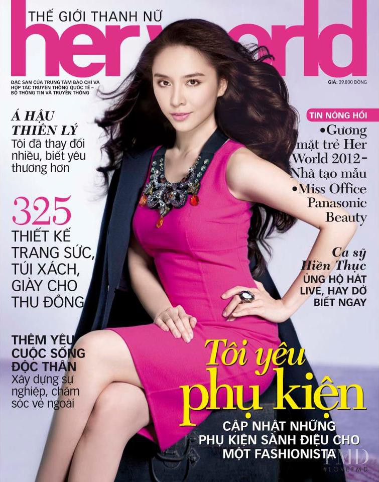  featured on the Her World Vietnam cover from November 2012