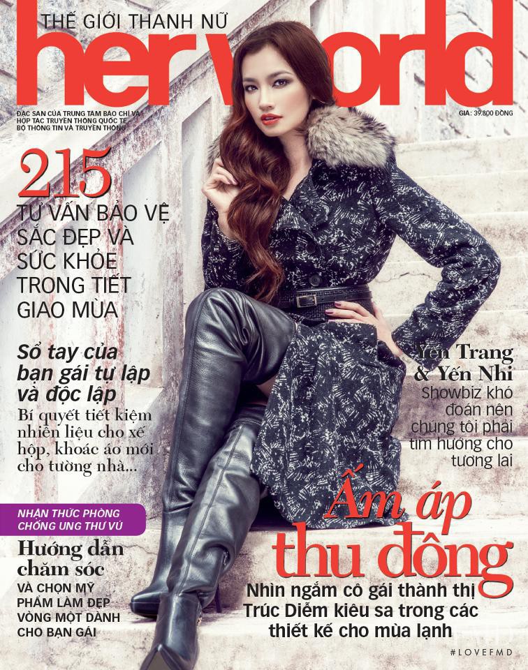  featured on the Her World Vietnam cover from October 2012
