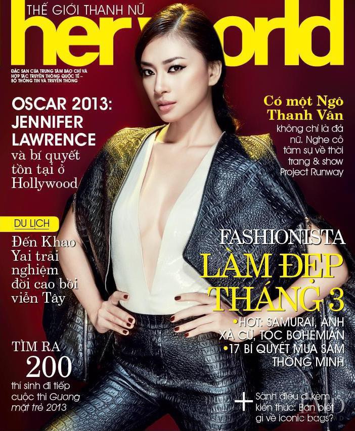  featured on the Her World Vietnam cover from March 2013
