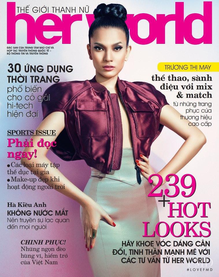 Truong Thi May featured on the Her World Vietnam cover from May 2013