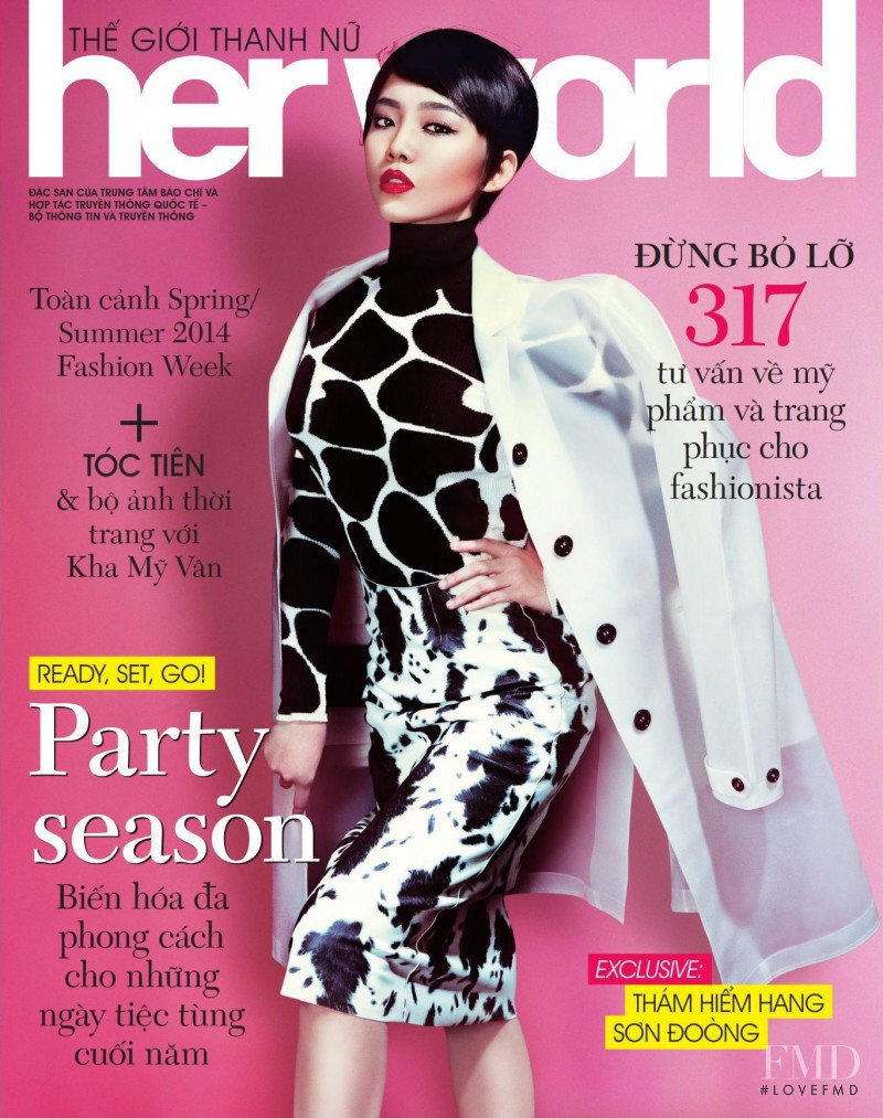  featured on the Her World Vietnam cover from November 2013