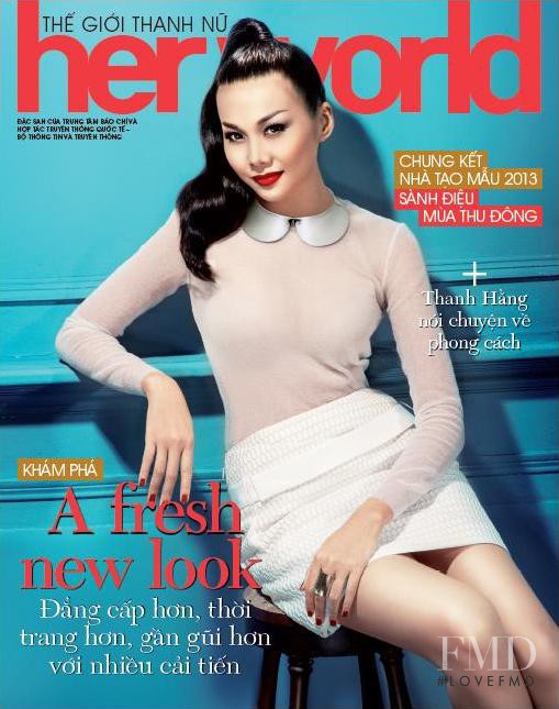 Thanh Hang featured on the Her World Vietnam cover from September 2013