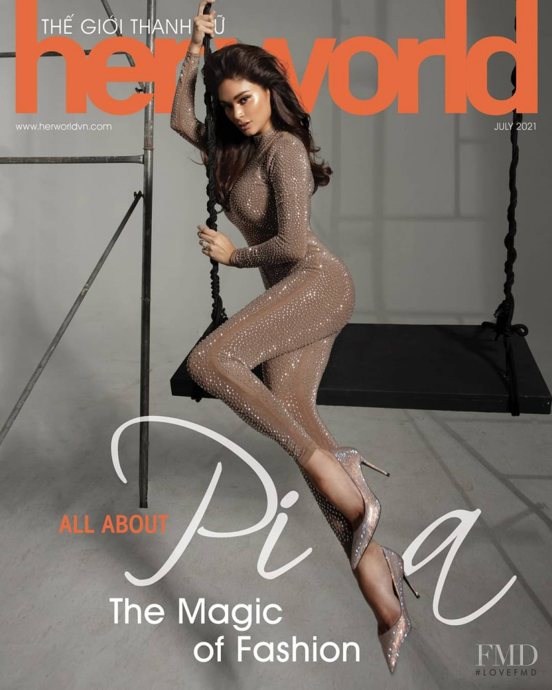 Pia Wurtzbach featured on the Her World Vietnam cover from July 2021