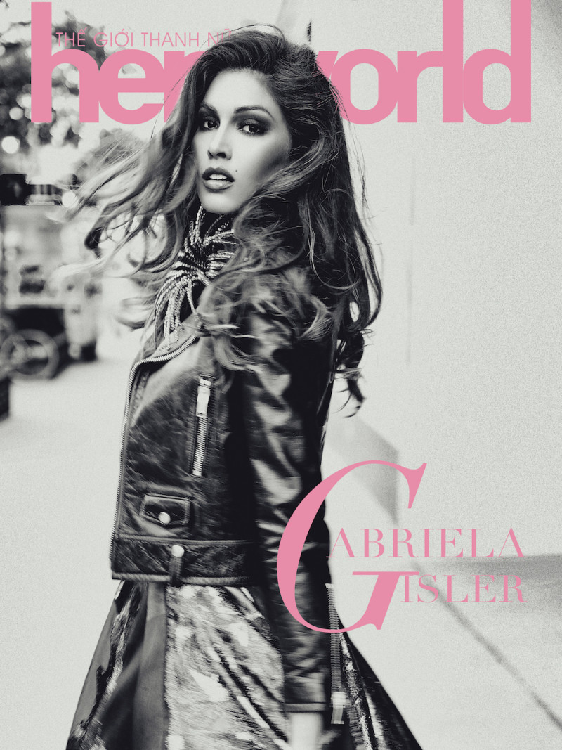 Gabriela Isler featured on the Her World Vietnam cover from October 2021