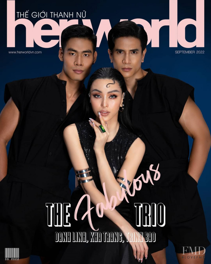 Danh Linh, Kha Trang, Trinh Bao featured on the Her World Vietnam cover from September 2022