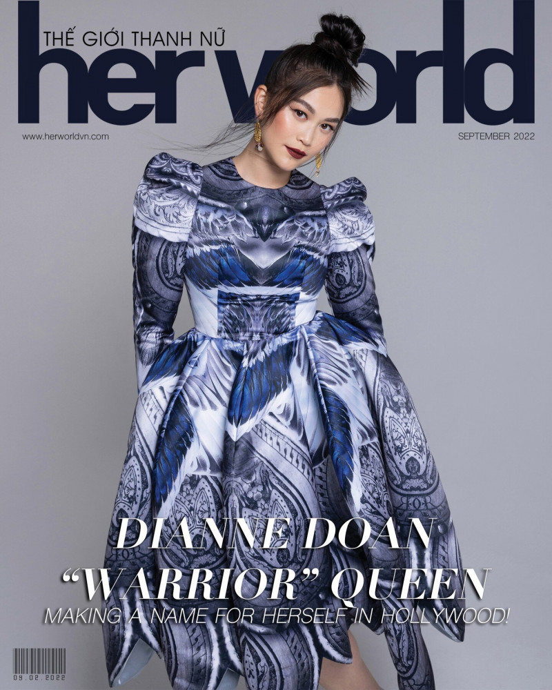 Dianne Doan featured on the Her World Vietnam cover from September 2022