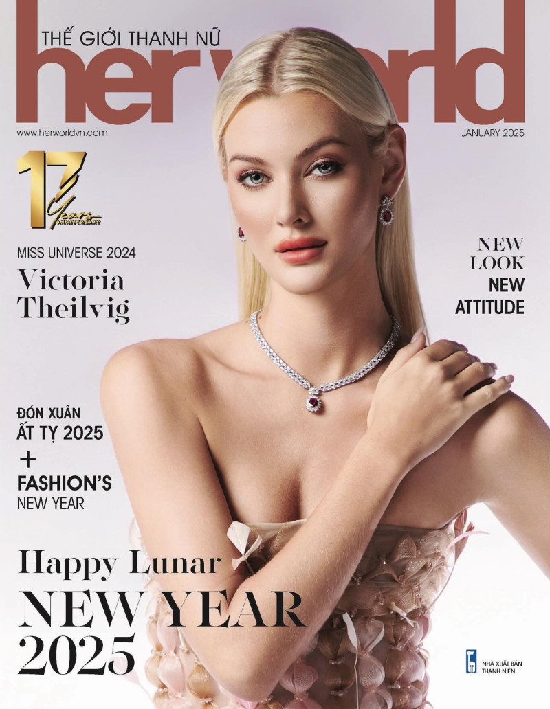 Victoria Kjaer Theilvig featured on the Her World Vietnam cover from January 2025