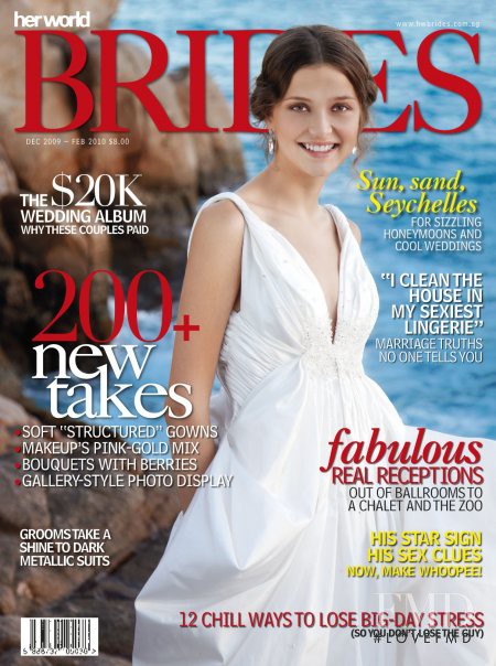  featured on the Her World Brides Singapore cover from December 2009